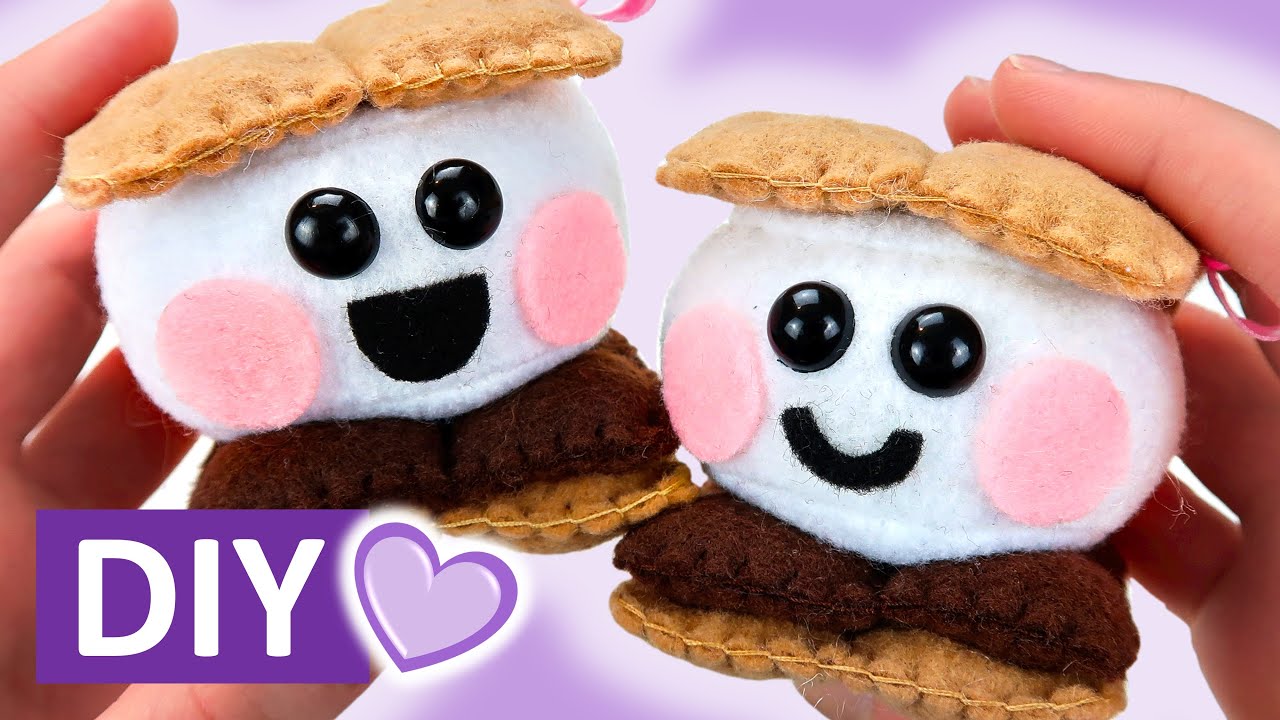 S'more Plush Tutorial 💜 | Easy & Cute Felt Food Craft