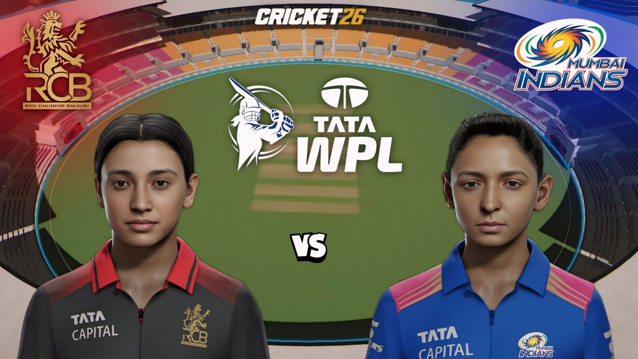 🔴 Royal Challengers Bengaluru W vs Mumbai Indians W WPL 2026 | Cricket 26 Live - SR Gamer