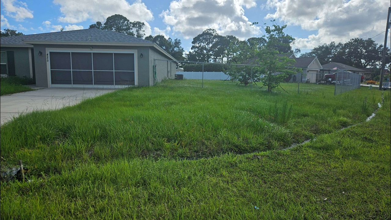 NO One Will Cut This Overgrown CORNER Property Even Though It Is For Sale