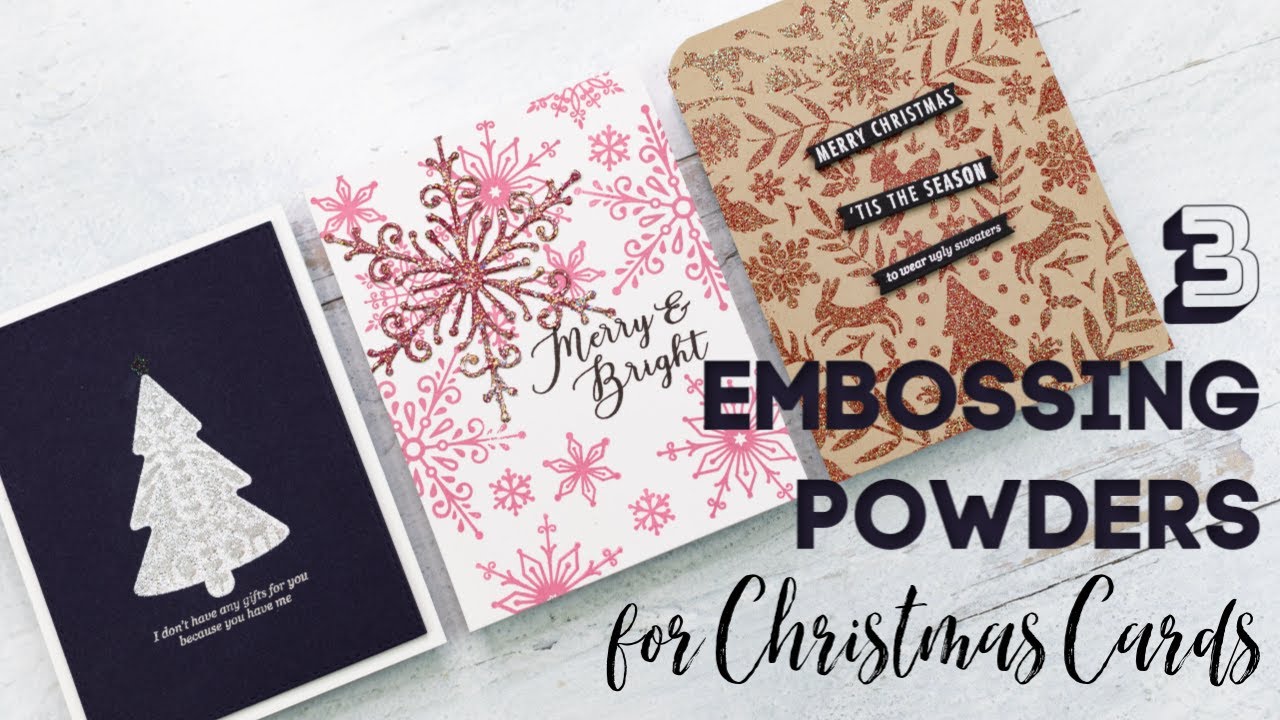My Favorite Embossing Powders for Christmas Cards | WOW! Embossing