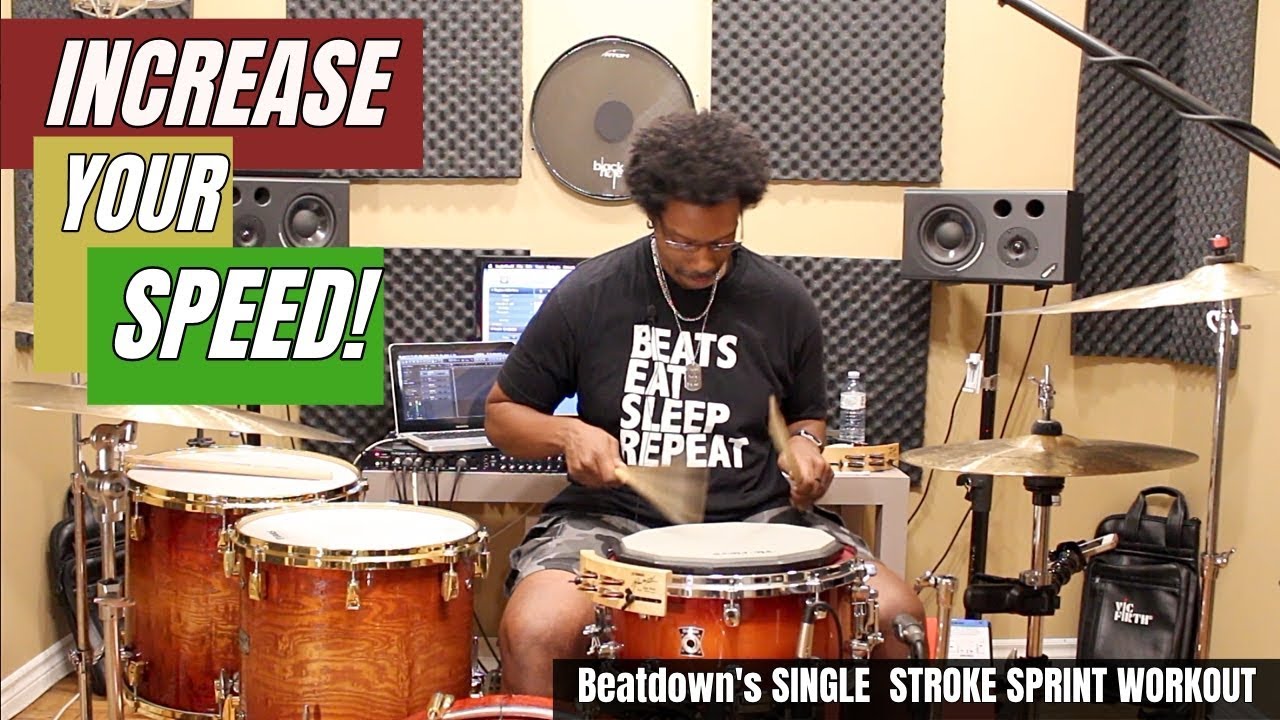 РАЗВИТИЕ СКОРОСТИ с помощью тренировки Beatdown's Single Stroke Sprint
