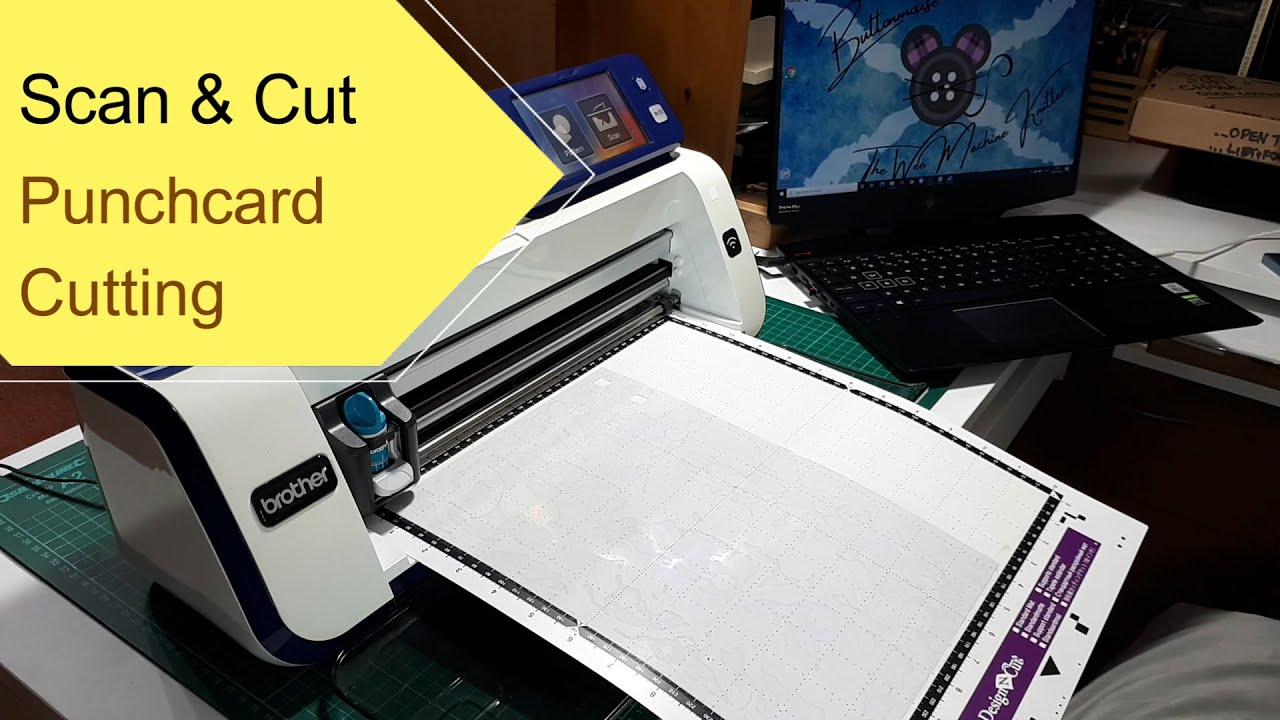 Cut a punchcard on scan n cut