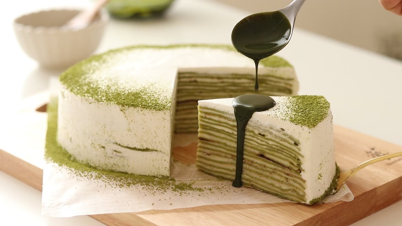 Матча Милле Креп ｜ HidaMari Cooking