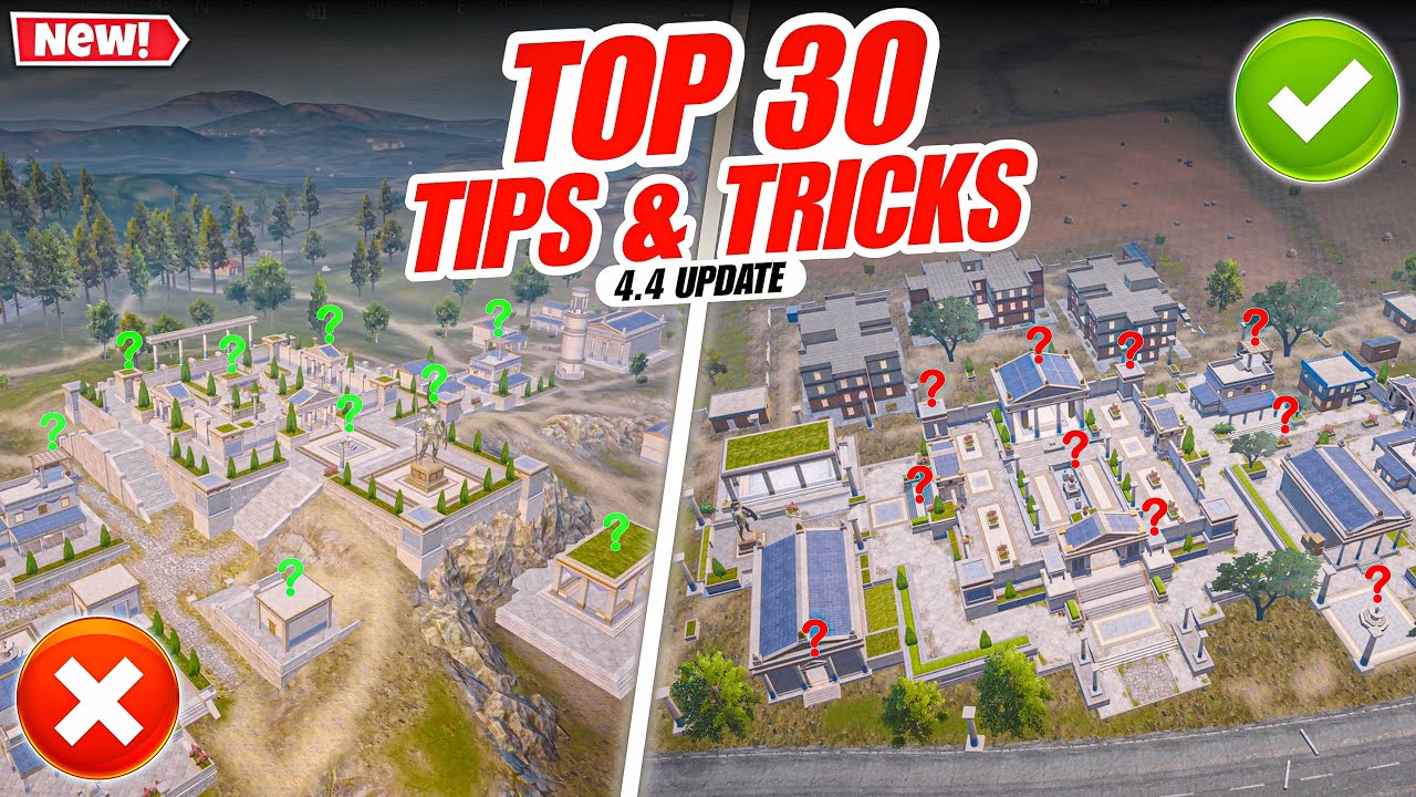 Top 30 Tips/Tricks You MUST Know About BGMI 4.4 Update😍| BGMI Update 4.4 Hero's Crown Tutorial.