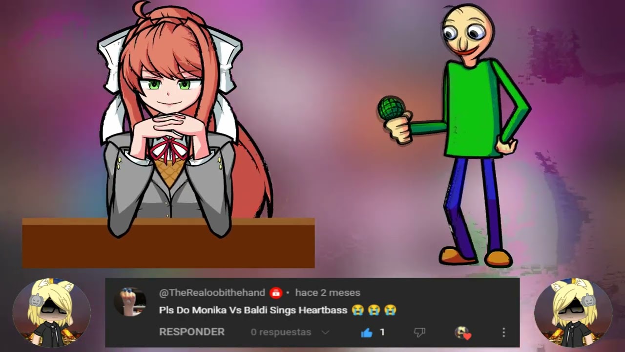 FNF Heartbass but it's Monika Vs Baldi