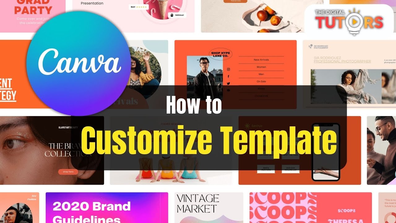 How to Customize Canva Template | Graphic Designing | Invitation Card