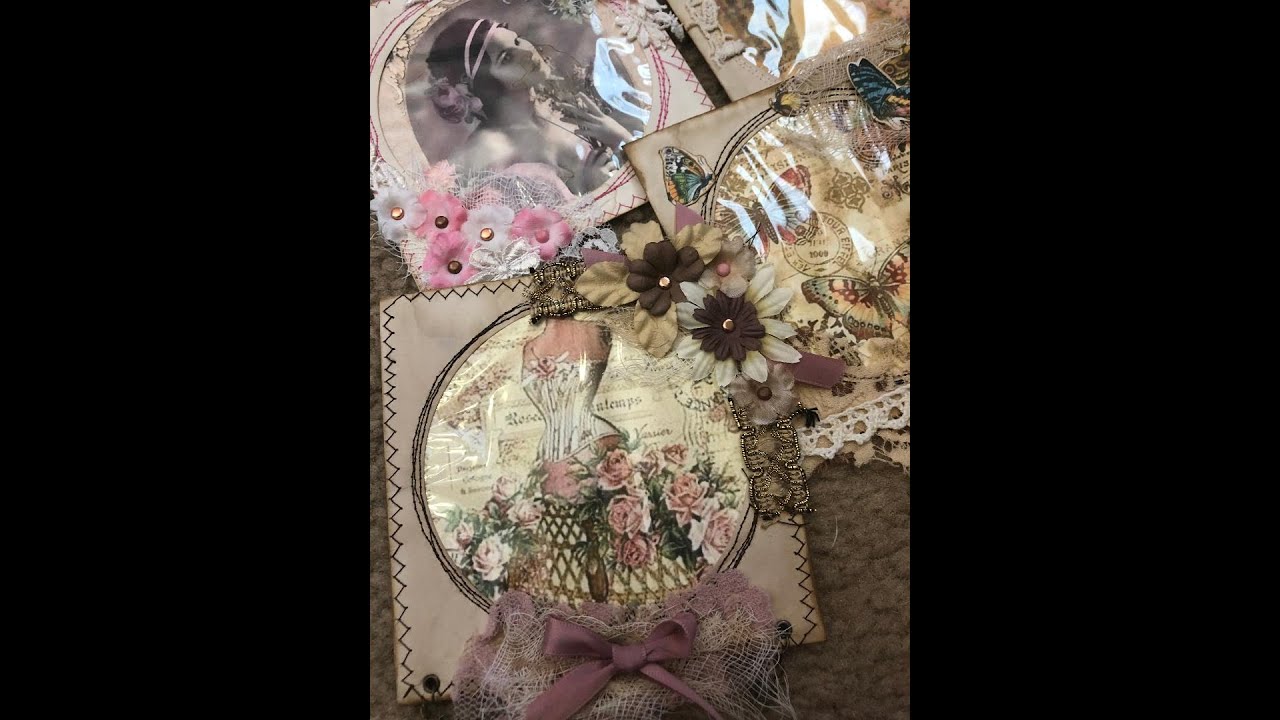 Altered CD sleeves (from Lovely Lavender Wishes)