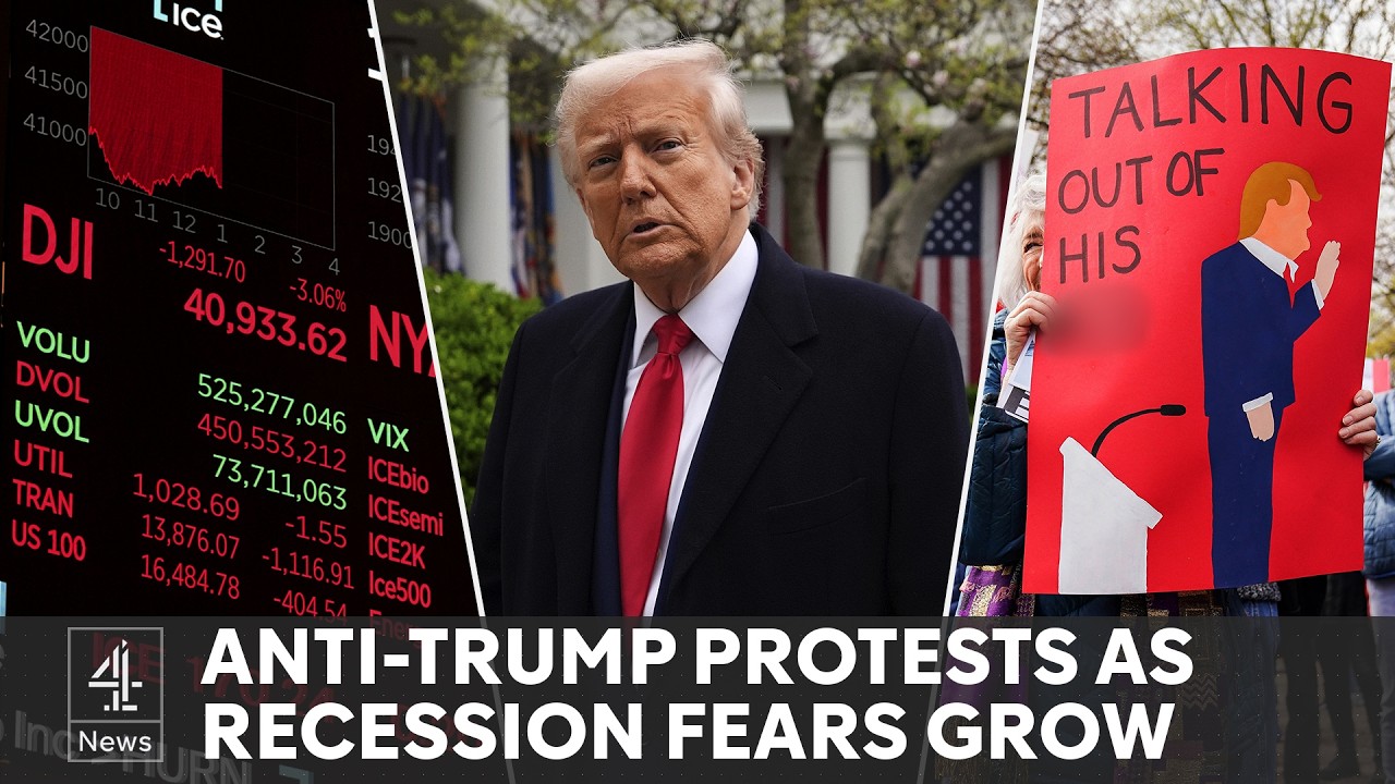 Trump protests across US as tariffs wipe trillions off global markets