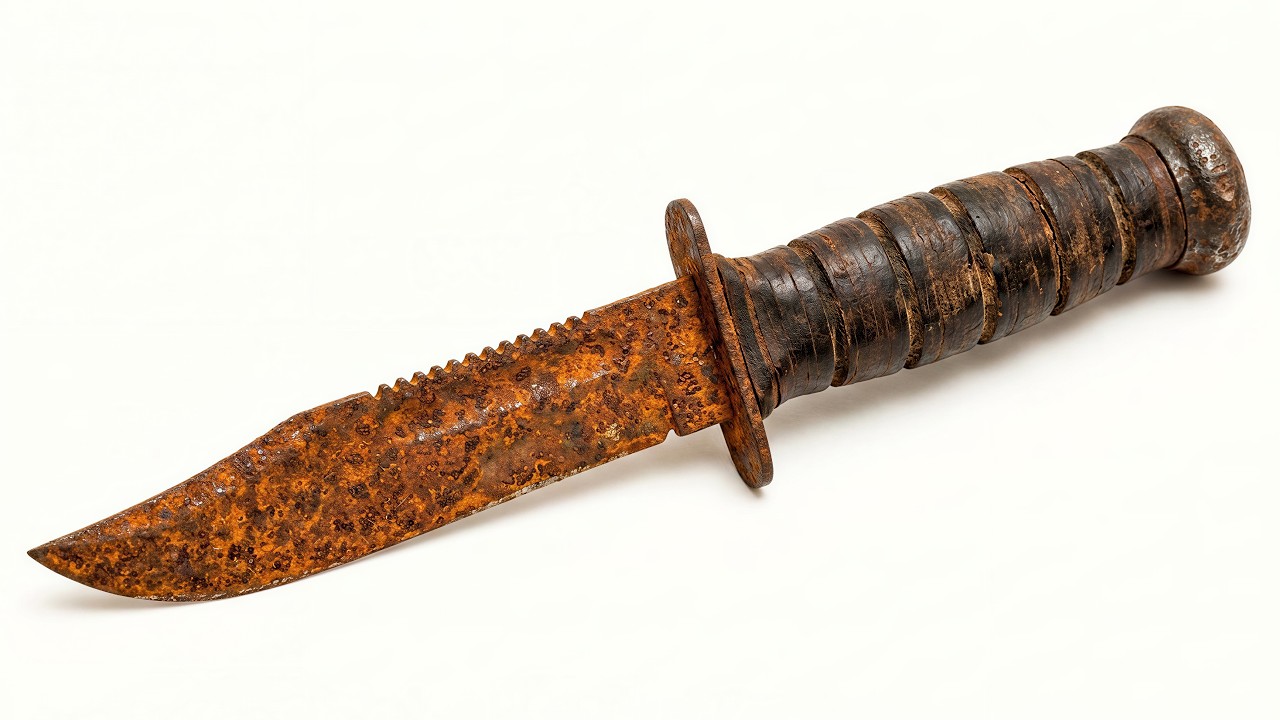 RESTORATION Rusty 1960's US Pilot Knife!