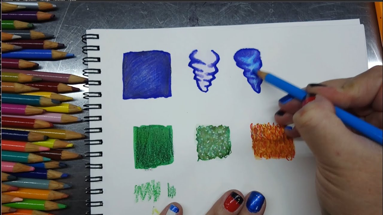 DIBUJE texturas de telas: RUGOSA y LISA