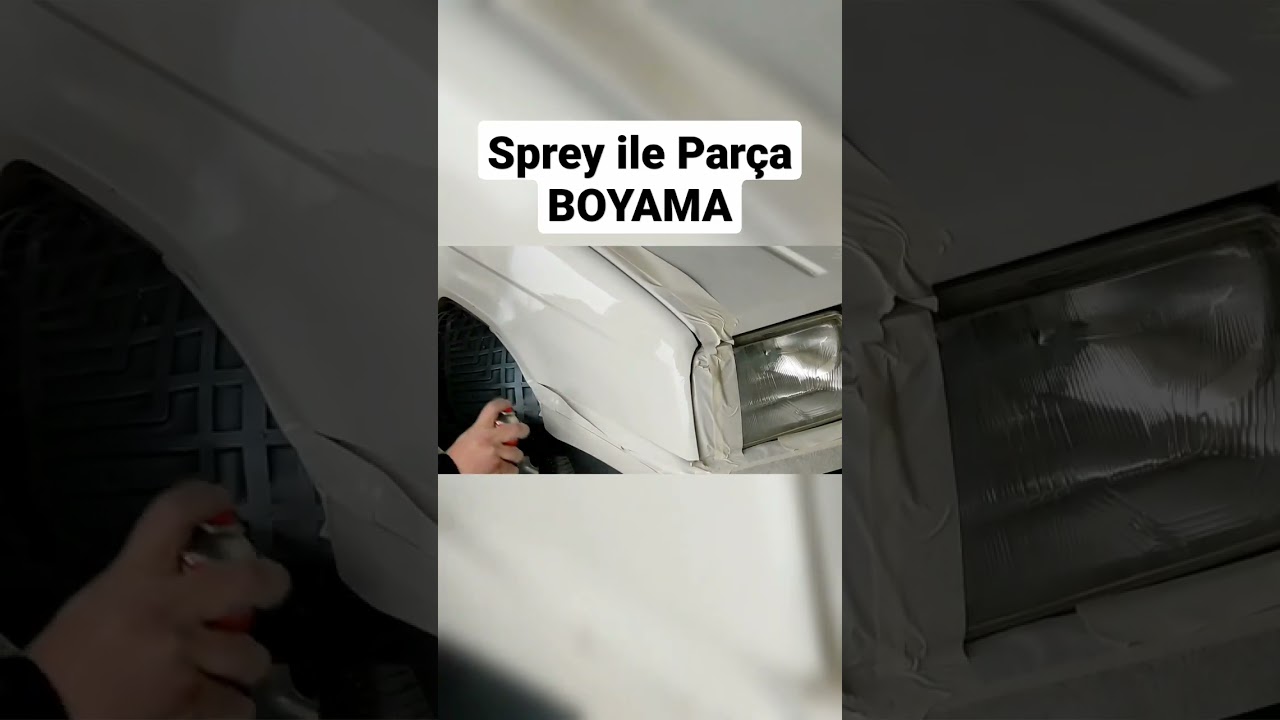 Sprey ile Par&ccedil;a Boyama #sanayi #detailing #kaporta #boya #tamir #nasılyapılır #skoda #favorite #10k