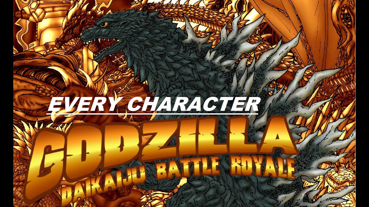 Godzilla Daikaiju Battle Royale Every Character Showcase