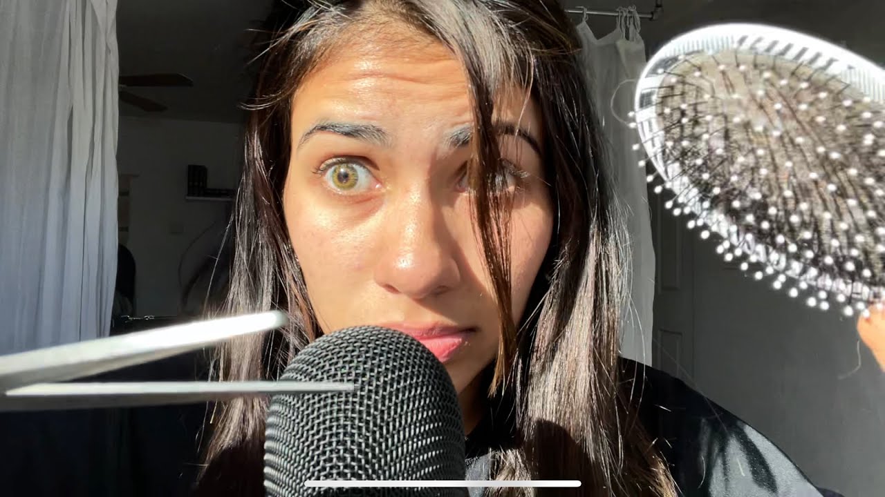 ASMR Fast + Aggressive Hair Cut Role-play (tingly triggers) | Sylvie's CV