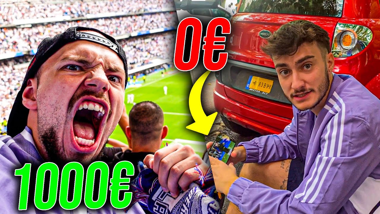 1000€ vs 0€ El Clásico Stadion Vlog! *Madrid vs Barcelona*