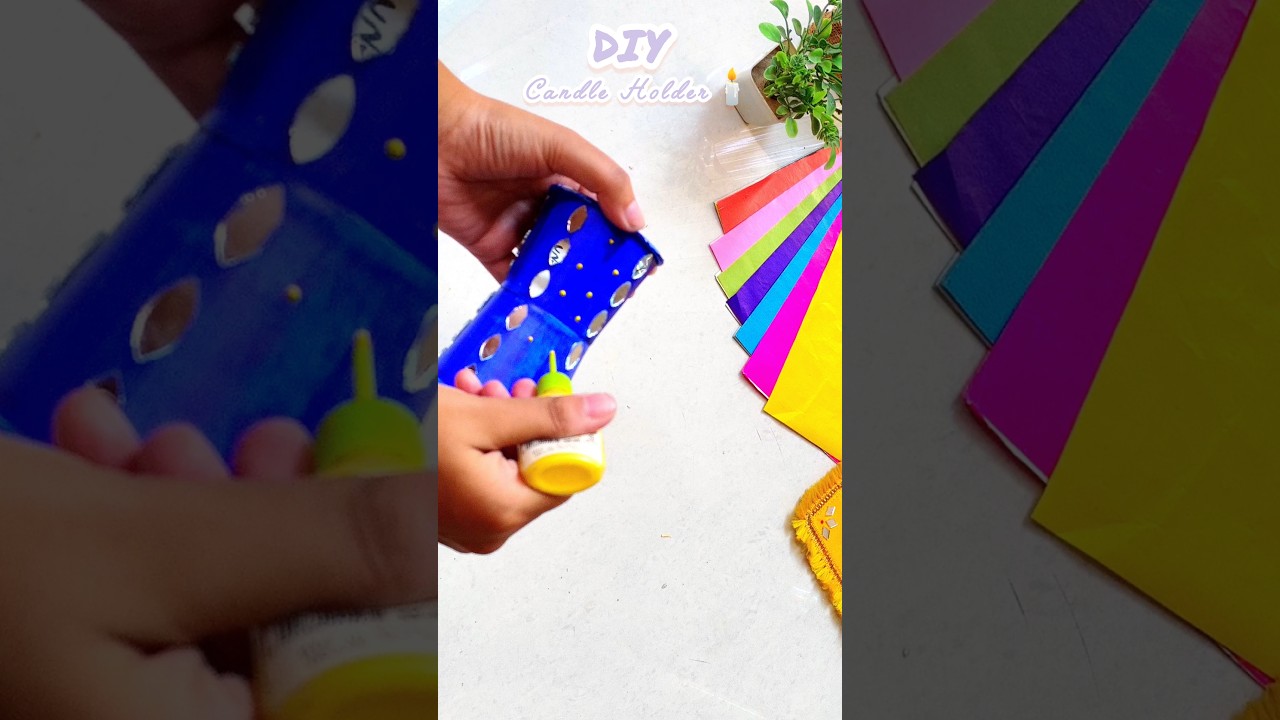✨DIY candle holder🕯️| Diwali craft ideas❤️ | Paper cup craft #diy #craft #diwali