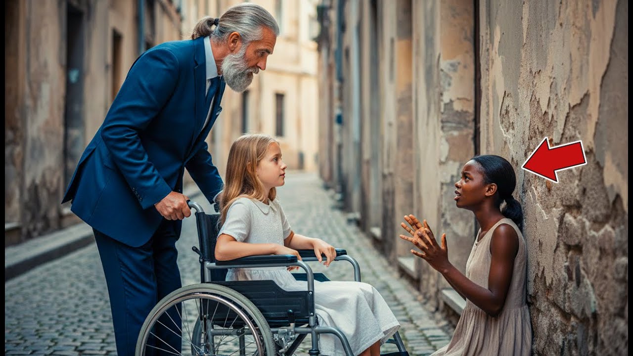 Sans-abri, elle dit au millionnaire : « Je peux faire marcher ta fille » — il reste sans voix