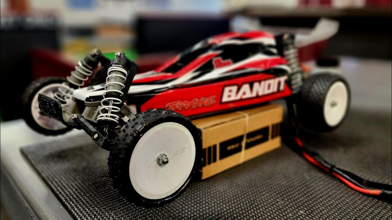Can a Brushed Traxxas Bandit hang on a turf track??