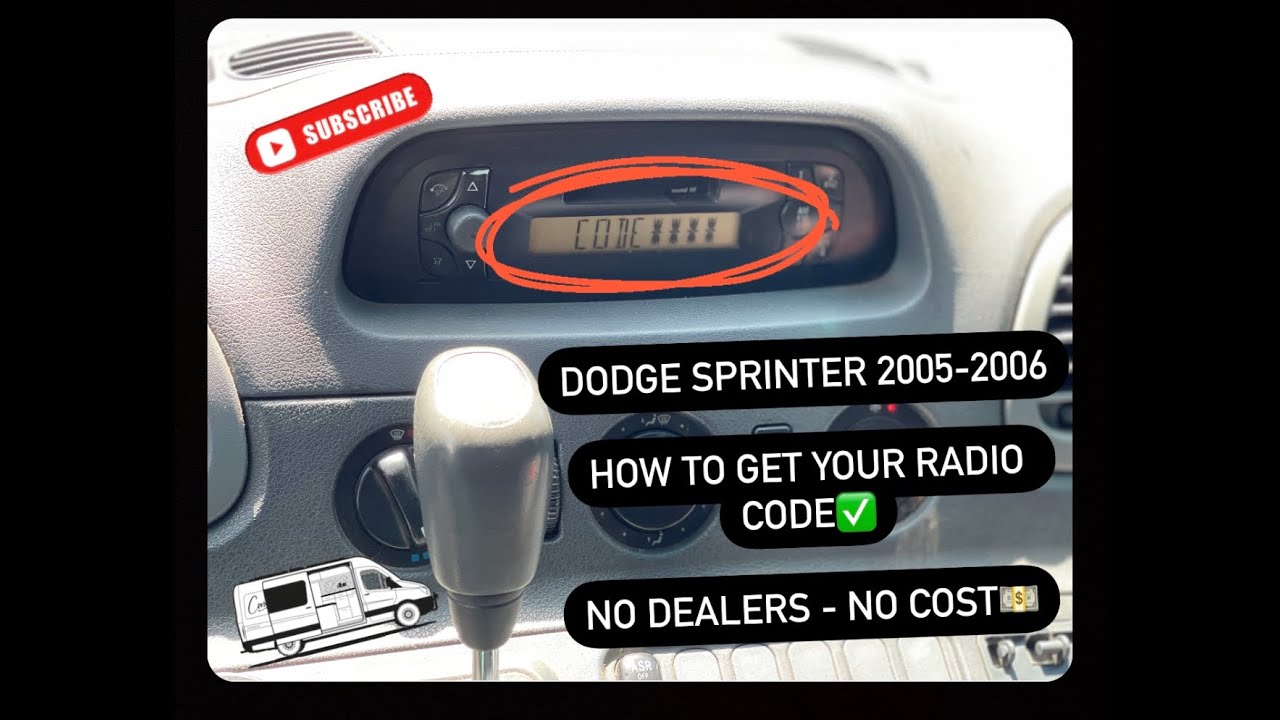 Dodge Sprinter 2005-2006 How to Find or Fix Radio Security Code| Encontrar el codigo del Radio|| FIY