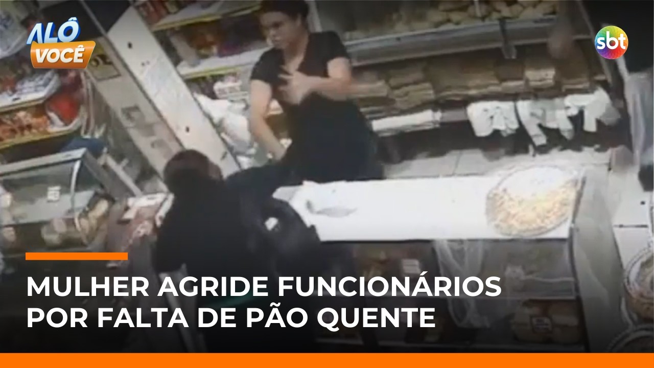 Mulher agride funcionárias de padaria por falta de pão quente em Guarulhos (SP) | #AloVoce