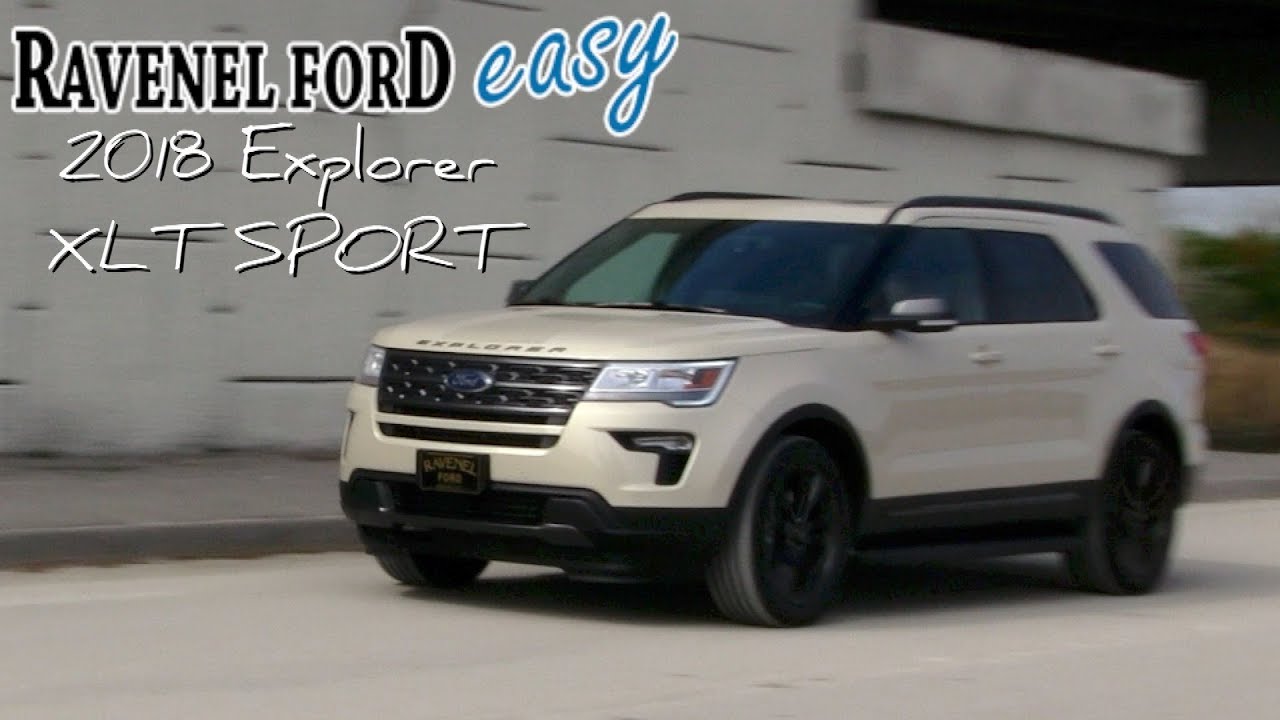 🔵IN DEPTH REVIEW - 2018 Ford Explorer XLT SPORT - Exterior & Full Interview Overview | RAVENEL FORD