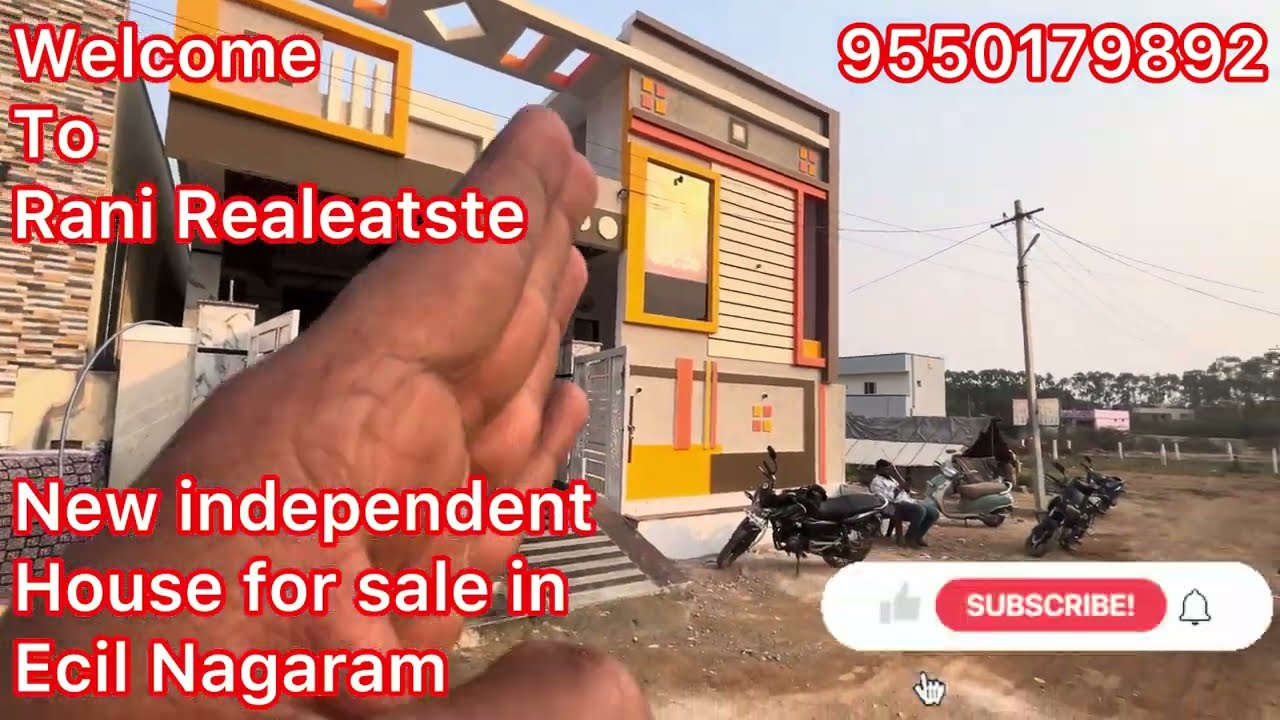 (SK243) New independent house for sale in Ecil nagaram near to main road 200 sqyrds