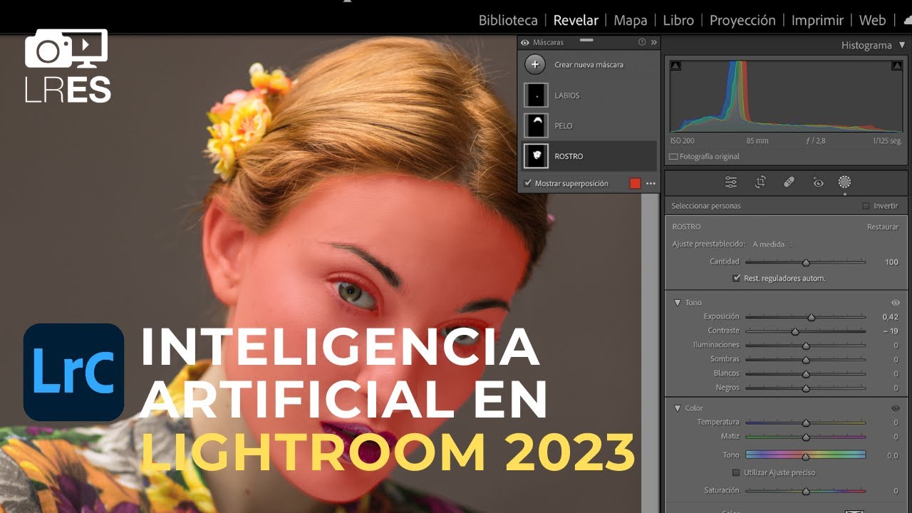 Inteligencia artificial (AI) en Lightroom