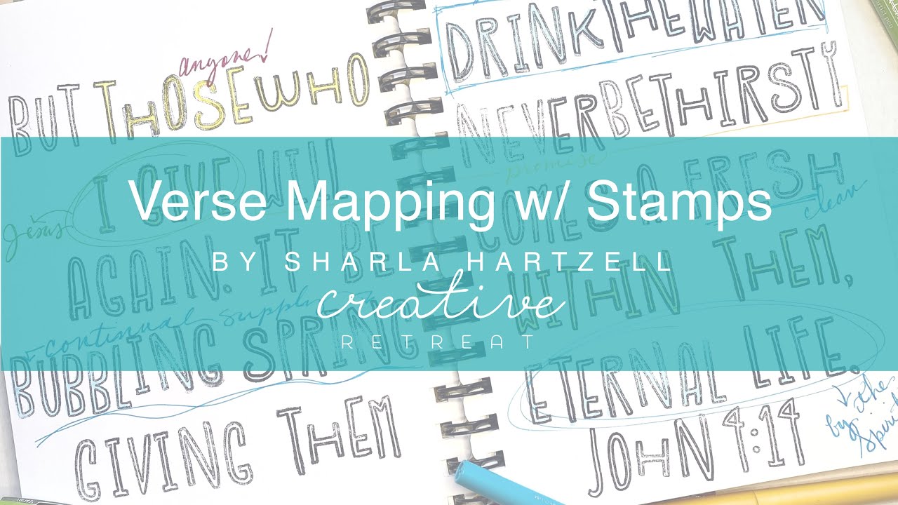 Verse Mapping Broken Cisterns w/ Stamps | Bible Journaling with Sharla