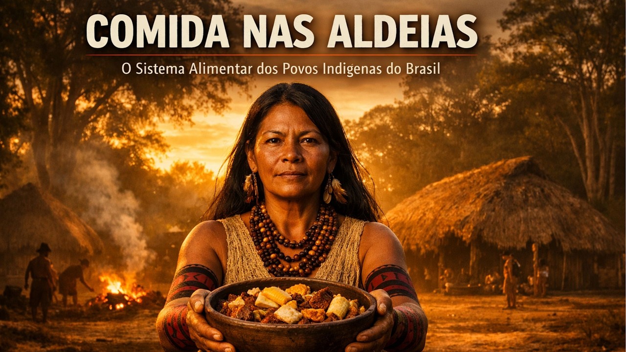 Como Era a Comida nas Aldeias Indígenas? Agricultura e Sobrevivência (Reconstrução em IA)
