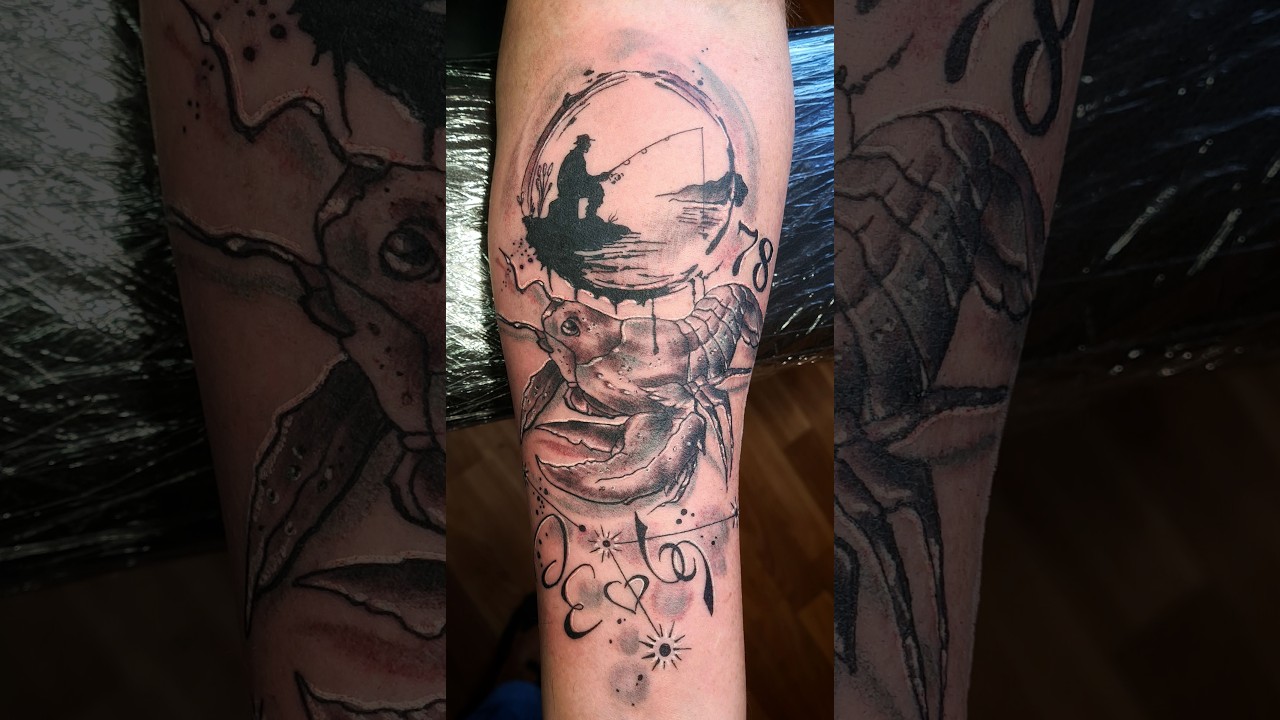 Fisherman - Tattoo Time Lapse - 4K