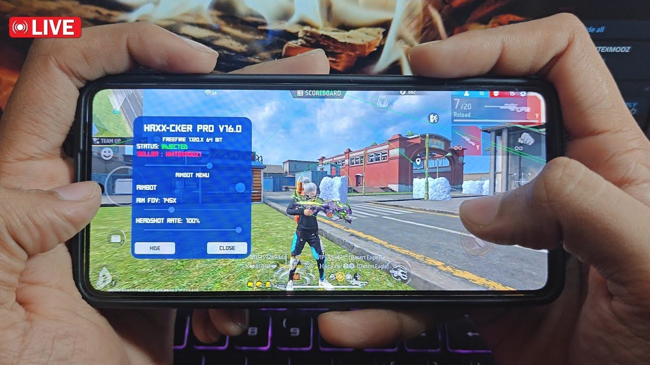 Haxx Cker Pro V16 Injector Free Fire | Free Fire Non Root Device Injector ob52 Haxx Cker pro v16