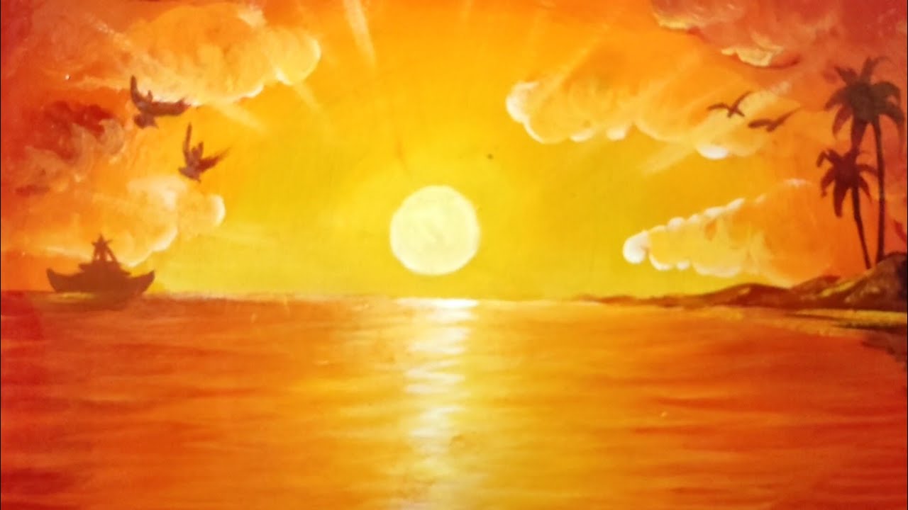SUN RISE PAINTING - BALAJ ARTS - Live Painting -