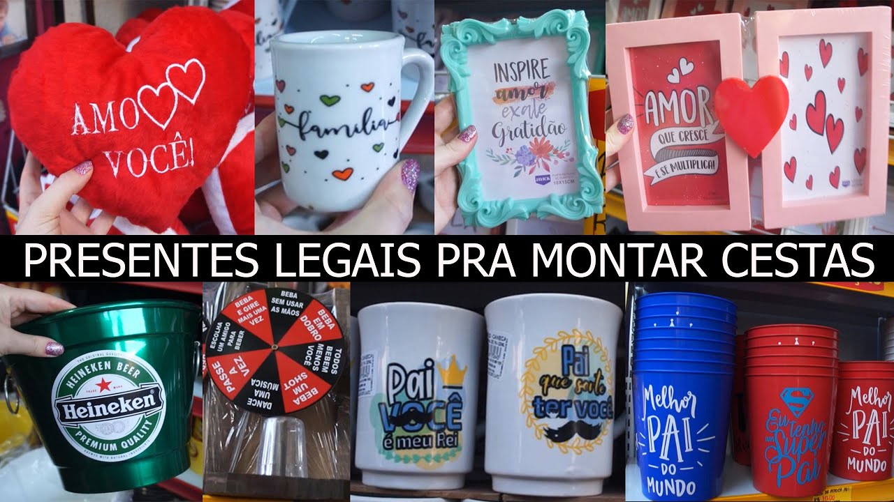 PRESENTES CRIATIVOS PARA MONTAR CESTAS E PRESENTEAR- LOJA SHOPPING FESTA