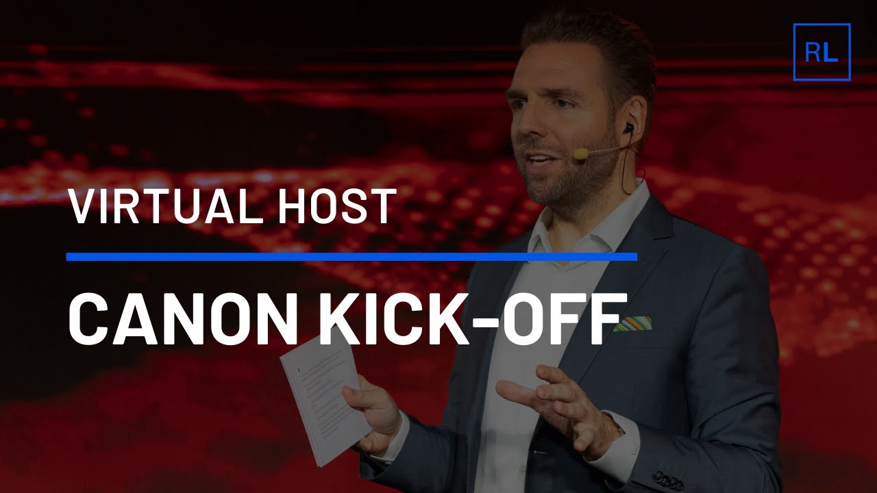 Virtual Host Ronny Leber for the Canon Central Eastern Europe Virtual Kick Off 2021