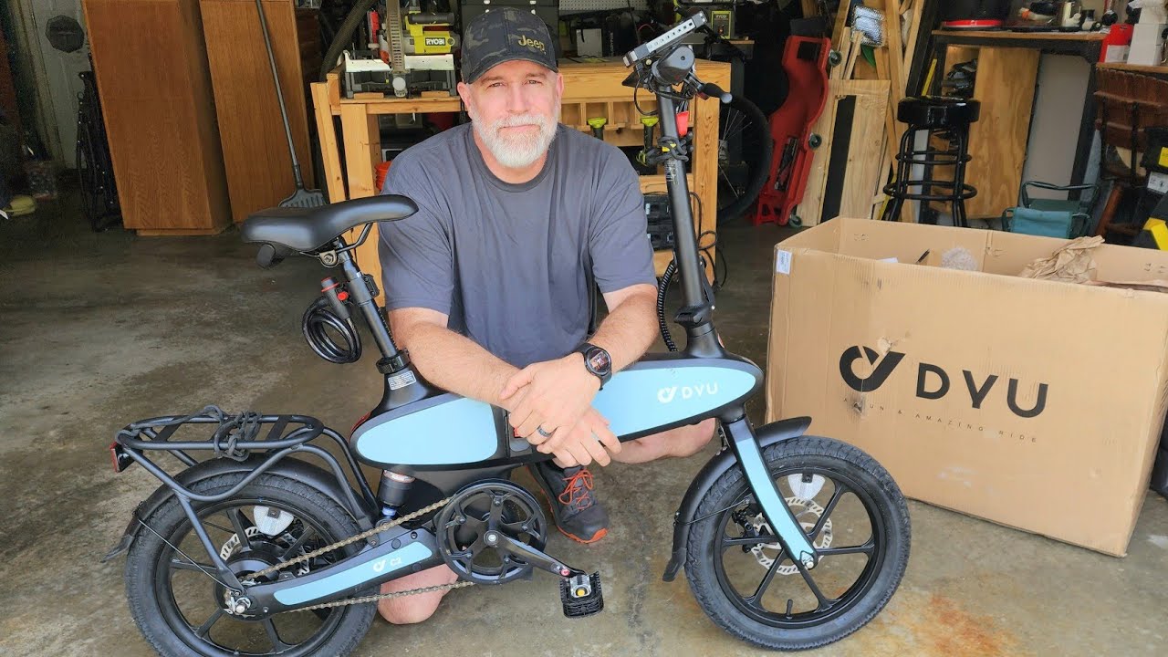 Складной электровелосипед DYU 16 дюймов Ebike / Обзор и тест-драйв