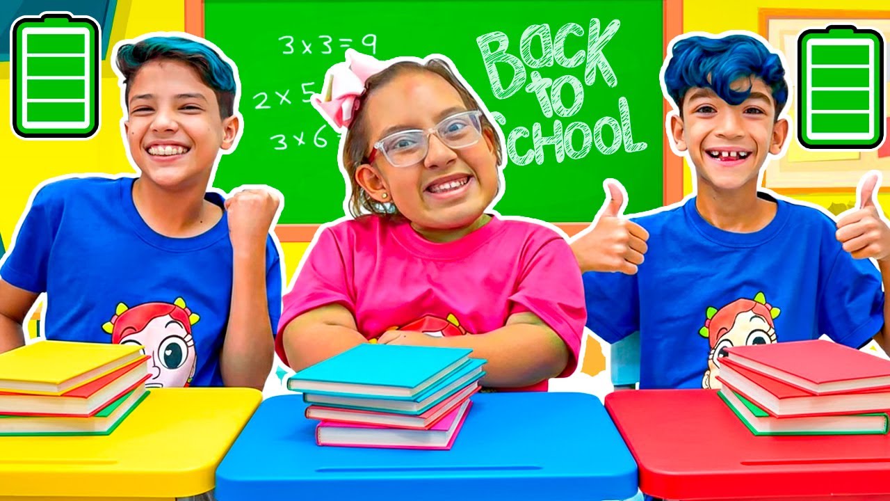 Maria Clara e amigos em histórias engraçadas sobre volta às aulas e novas atividades na escola!