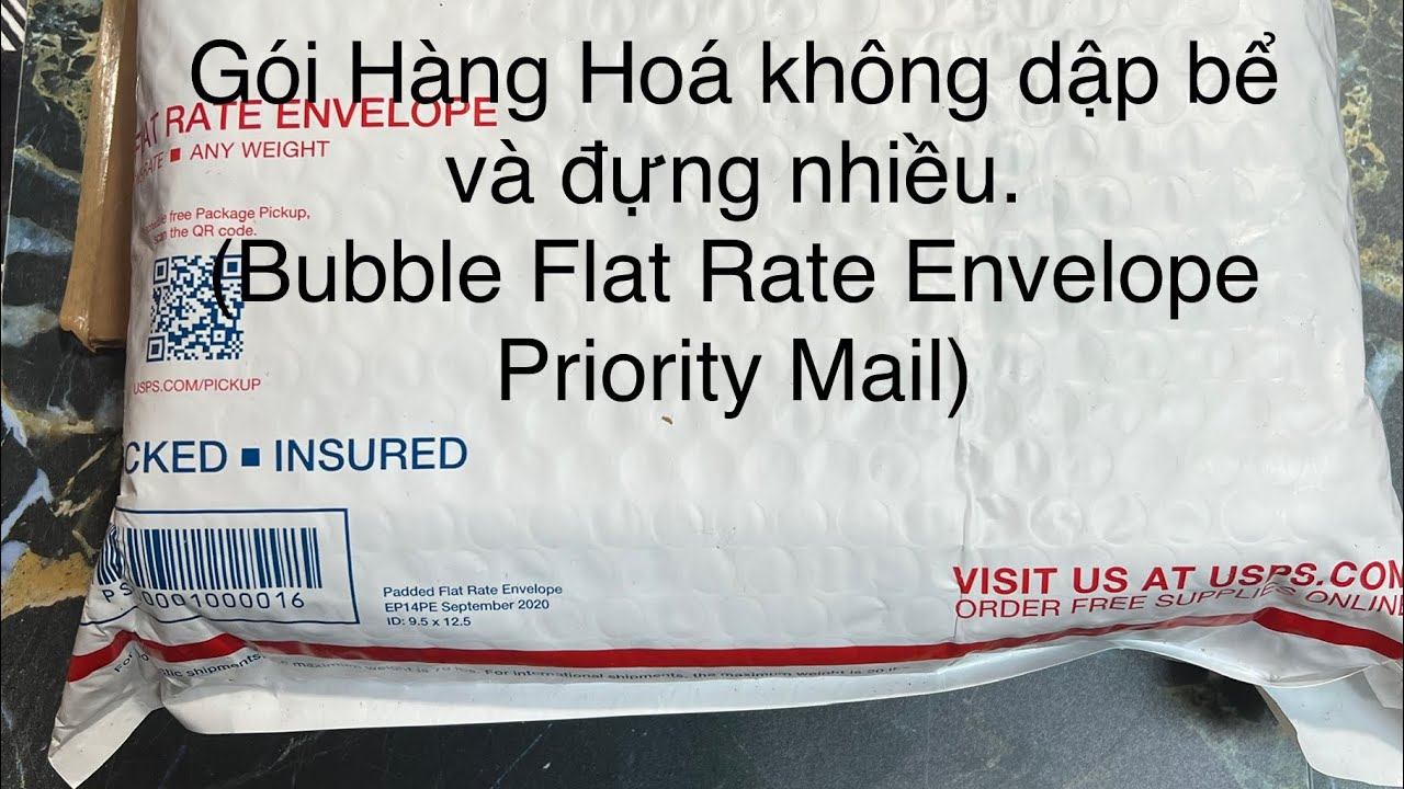 GỞI HÀNG HOÁ KHÔNG BỊ BỂ, RẺ Bubble Flat Rate Env Priority 