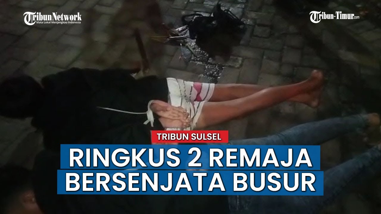 Tim Perintis Presisi Ringkus 2 Remaja Bersenjata Busur saat Kabur ke Kanal