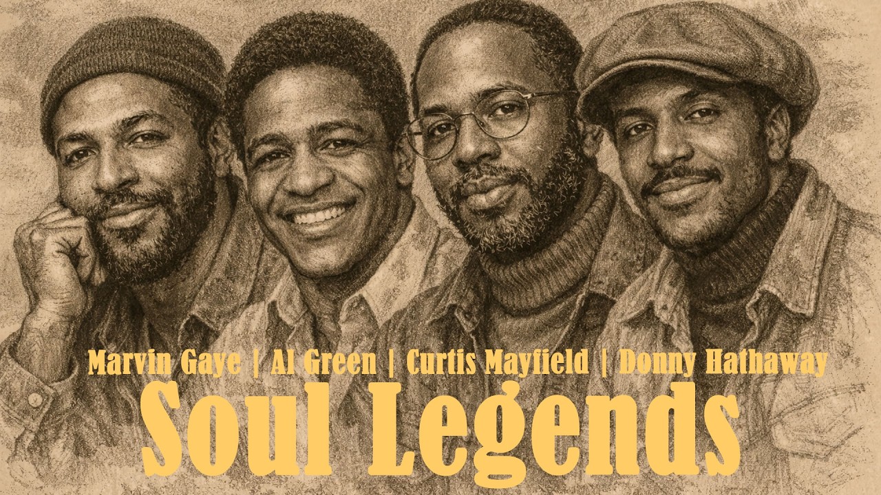 60s&ndash;70s Soul&ndash;Marvin Gaye, Al Green, Curtis Mayfield & Donny Hathaway: AI Re-Imagining the Classics