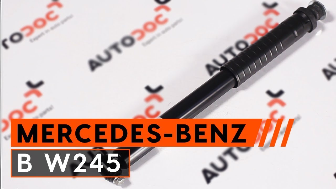 Wie MERCEDES W245 Stoßdämpfer hinten wechseln [AUTODOC TUTORIAL]