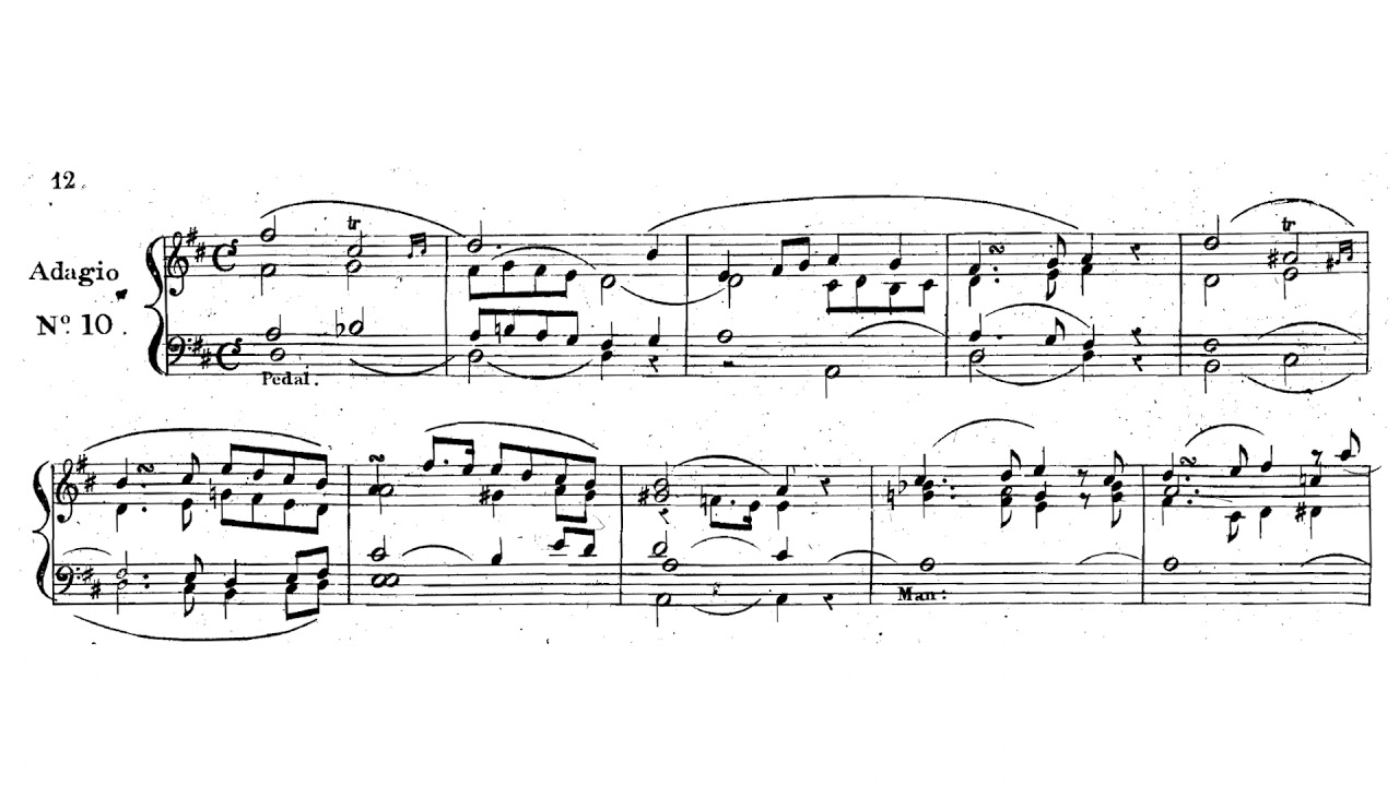 Christian Rinck - 12 Adagios - Op. 57 - No 10, D Major