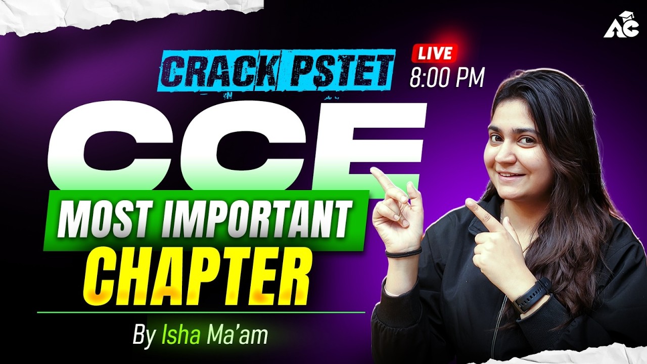 Crack Pstet 2026 | CCE Most Important Chapter | By Isha Mam