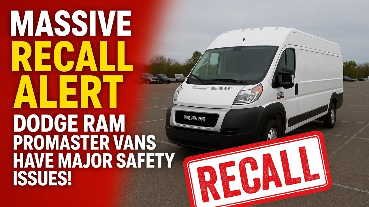 Massive Recall Alert: Dodge Ram ProMaster Vans Have Major Safety Issues! | Recall Alert