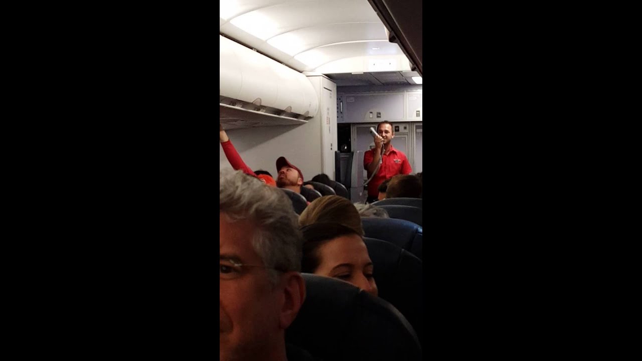 Spirit Airlines safety announcement song by Jake