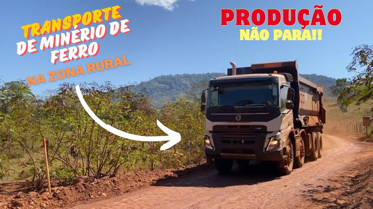 Transporte de minério de ferro pela zona rural de Parauapebas - PA | Kaic Cardoso