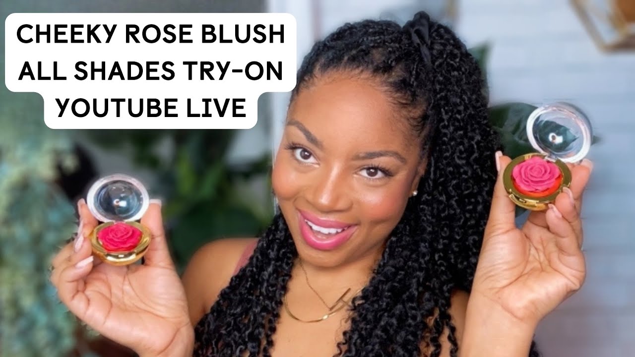 Cheeky Rose Blush ALL SHADES Try On YouTube Live!