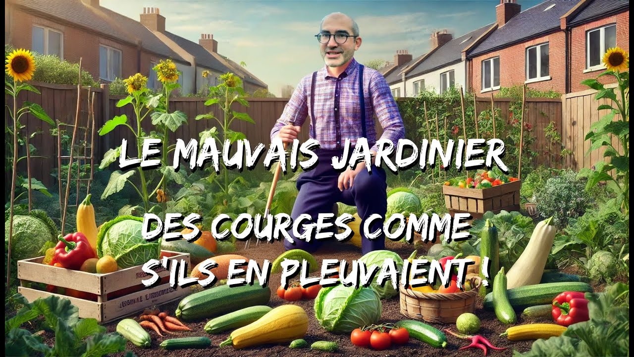 Tour du potager septembre. Courge et pluie ça matche !