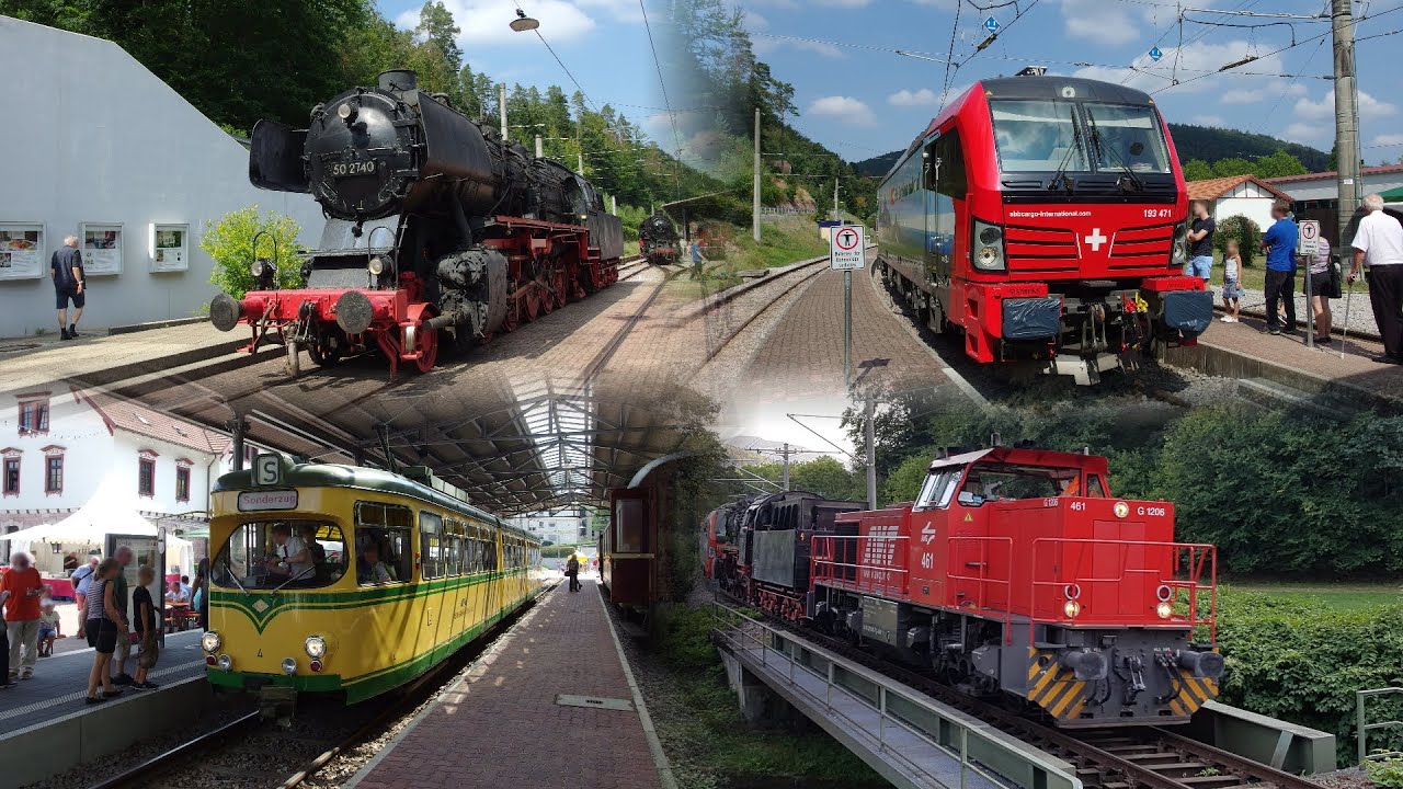 Bad Herrenalb | Dampf- & mehr Sonderzüge, SBB Vectron, neue & nostalgische Stadtbahn | Trainspotting