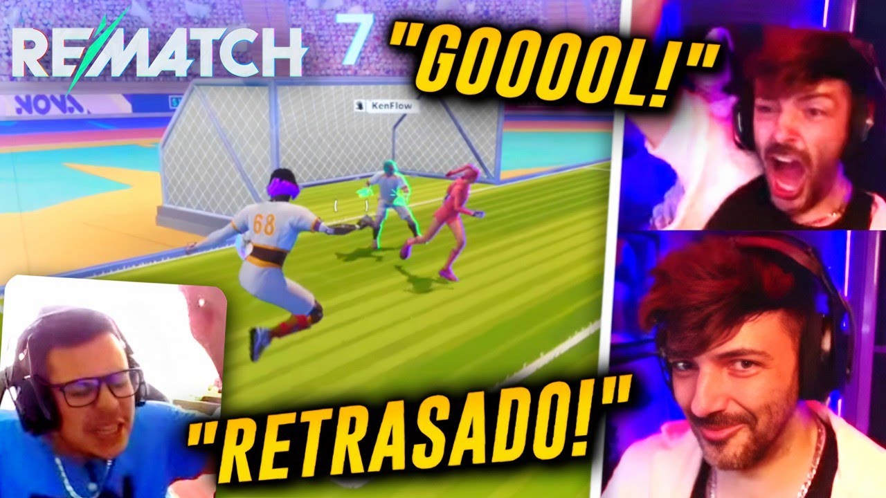 NEXXUZ hace ENFADAR a KENFLOW y a NEFA jugando al FÚTBOL en REMATCH 😆