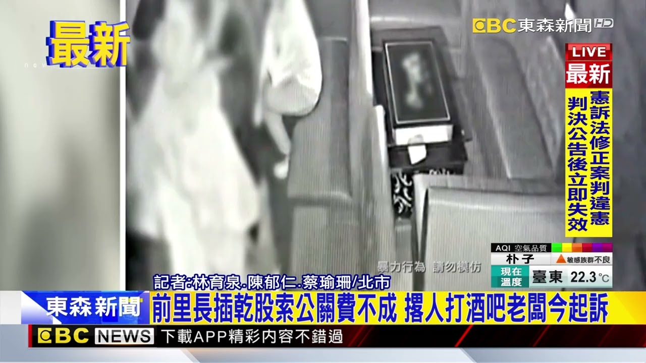 最新》前里長插乾股索公關費不成 撂人打酒吧老闆今起訴@newsebc