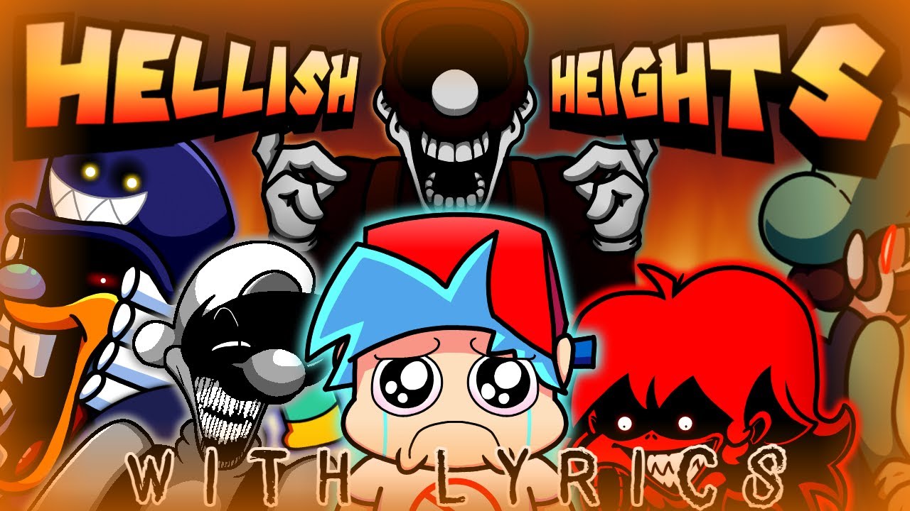 Hellish Heights WITH LYRICS | VS Mario's Madness Cover | Awesomely Autistic